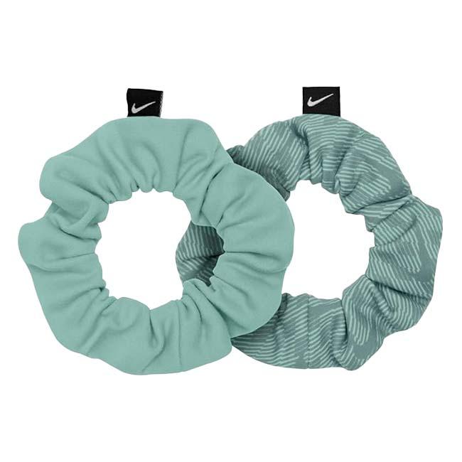 在庫処分特価 ナイキ(NIKE) Dri-FIT ギャザーヘアタイ 3.0 2個セット シュシュ ヘアゴム BN2103-368 ミントフォーム×キャノン | NIKE