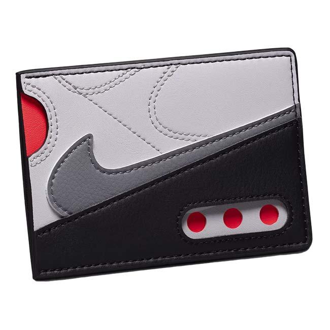 ナイキ(NIKE) 2025 SP ユニセックス Icon Air Max 90 アイコン エアマックス90 カードウォレット カードケース N1009740-068 ブラック×グレー×レッド(25y5m) | NIKE