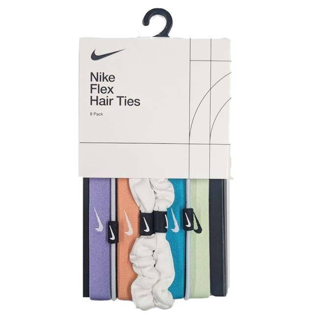 ナイキ(NIKE) FLEX フレックス クラシック ミックス ヘアタイ ヘアゴム 8本組 BN2086-572 Rアイス×ブルーT×WH(25y4m) |  | 02