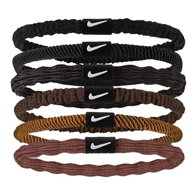 ナイキ(NIKE) FLEX フレックス ヘアタイ ヘアゴム 色違い6本組 BN2085-205カカオW×レッドS×ホワイト(25y4m) | 