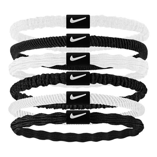 ナイキ(NIKE) FLEX フレックス ヘアタイ ヘアゴム 6本組 BN2085-152ホワイト×ブラック(25y4m) | 