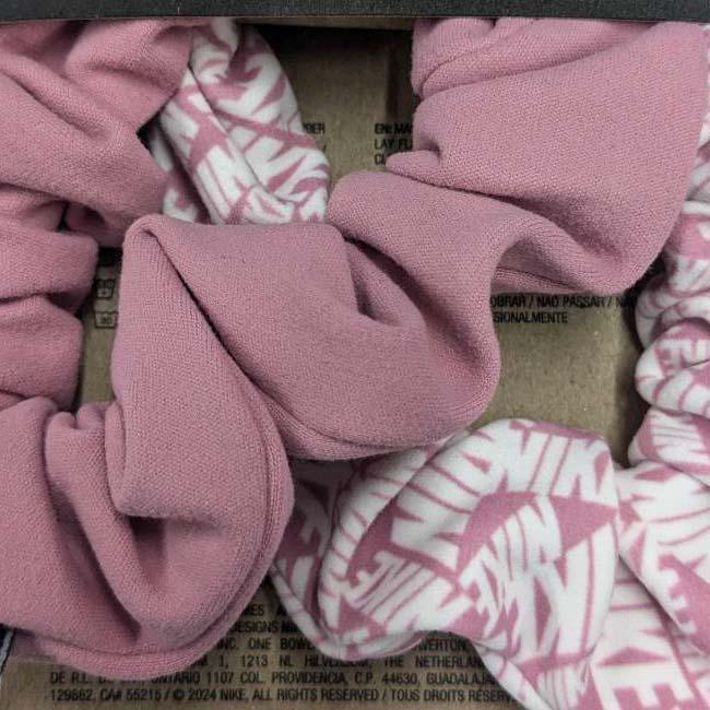 在庫処分特価】ナイキ(NIKE) Dri-FIT ギャザーヘアタイ 3.0 2個セット シュシュ ヘアゴム N1012763／BN2103-631エレメンタルピンク×WH(25y1m) | NIKE | 02