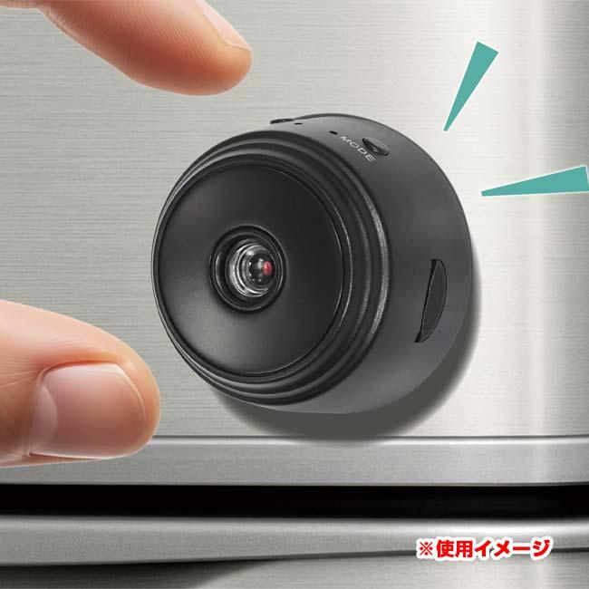 外出先から自宅を見守る ハック(HAC) Wi-Fiピタッとカメラ 背面マグネット仕様 角度調節可能 防犯対策 ※専用アプリ対応※ HAC5141A ブラック(25y12m) |  | 04