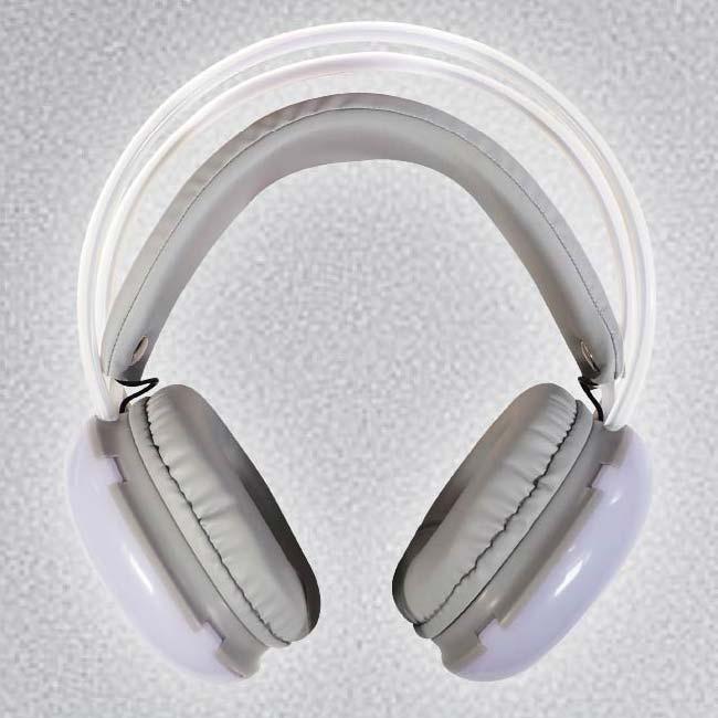 ワイヤレスヘッドセット 保護ケース用 白 疲れにくいイヤパッド＆ヘッドバンド ハック(HAC) ワイヤレスLED
