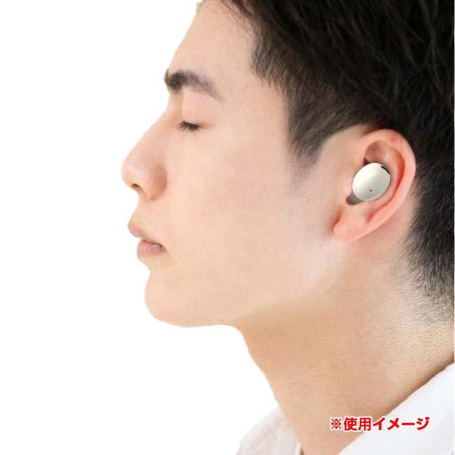 コロンとしたフォルムとカラーリングがかわいい ハック(HAC) ワイヤレスイヤフォン pooq クリアケース Bluetooth5.3 HAC2-0475(24y6m) |  | 03