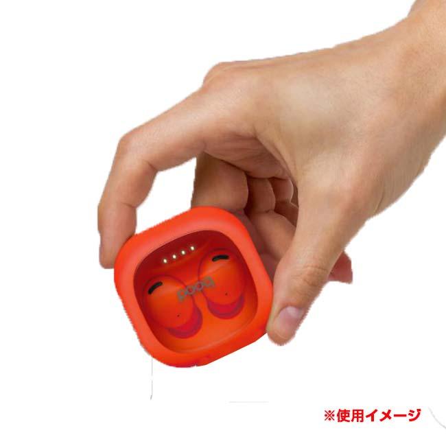 コロンとしたフォルムとカラーリングがかわいい ハック(HAC) ワイヤレスイヤフォン pooq クリアケース Bluetooth5.3 HAC2-0475(24y6m) |  | 08