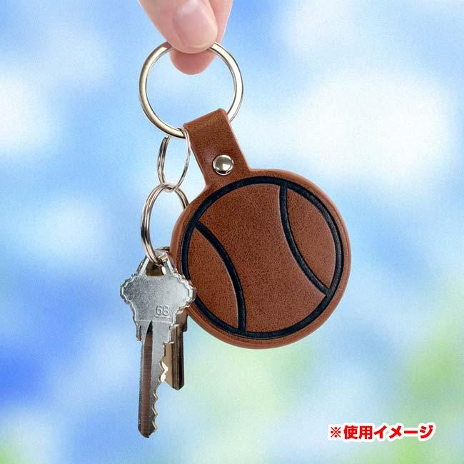 テニス愛をアピールしよう！ プレゼントにも♪ RACQUET INC(ラケットインク) レザー テニスボール キーチェーン キーリング PITG171 ブラウン(25y9m) |  | 02