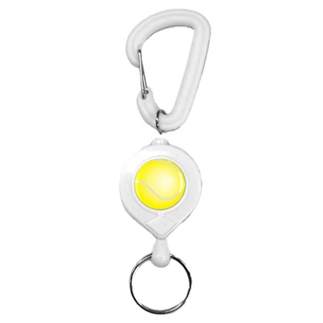 テニス好きな方、お子様へのプレゼントに  リールキーホルダー テニスボール キーチェーン チャーム テニス小物 テニス雑貨 カラビナ (24y5m) |  | 05