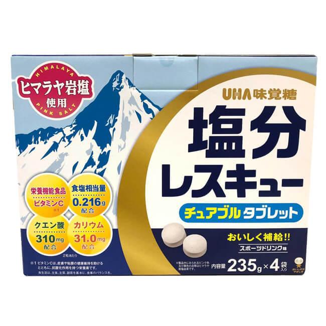 Uha 味覚糖 塩分レスキュー スポーツドリンク味 チュアブルタブレット 940g 226 21y6m アミュゼスポーツ 通販 Yahoo ショッピング