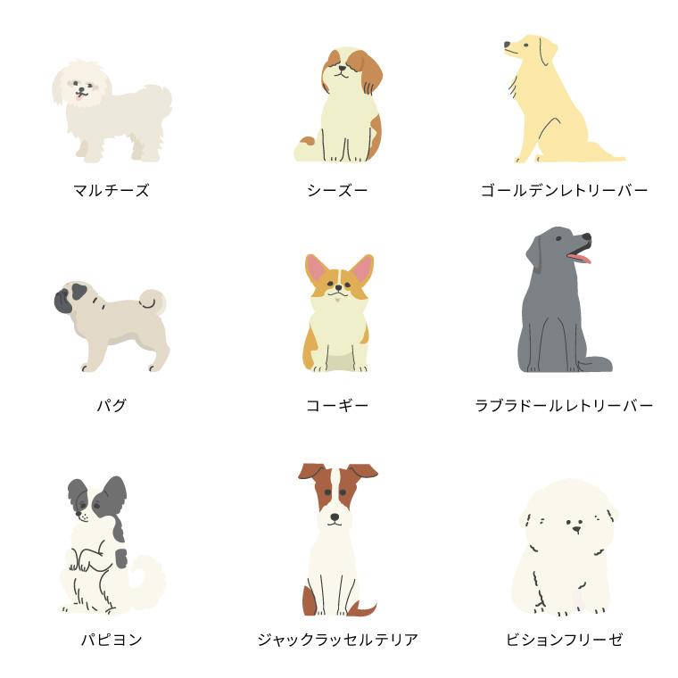 名入れ うちの子 お散歩バッグ ギフト プレゼント ワンちゃん イラスト