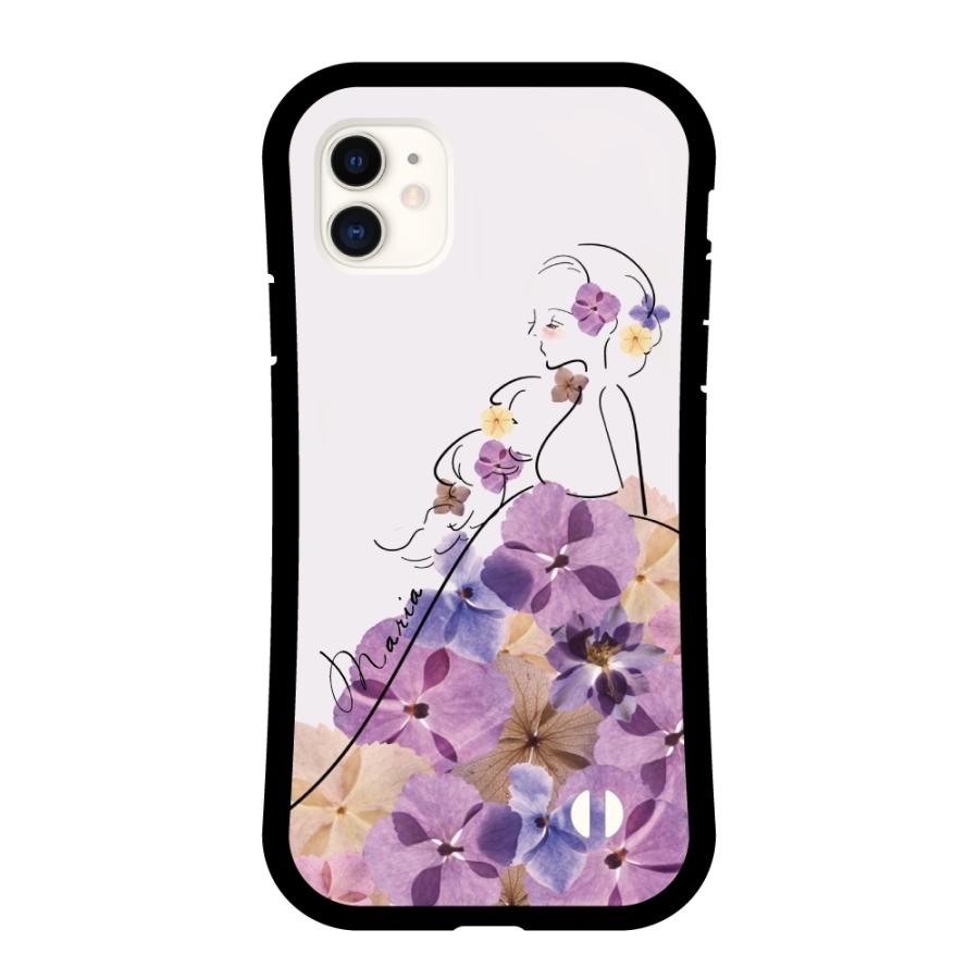 名入れ iPhone15 Pro ケース iPhone14 iPhone13 mini スマホケース iPhone12 iPhone SE グリップケース TPU おしゃれ 花柄 プリンセス｜amusestore｜03