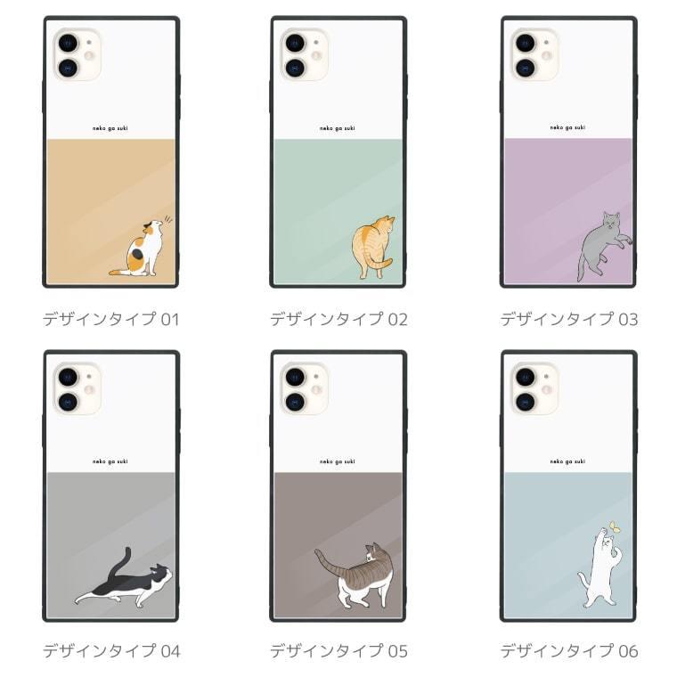 iPhone16 ケース iPhone15 スマホケース 韓国 ガラス スクエア  