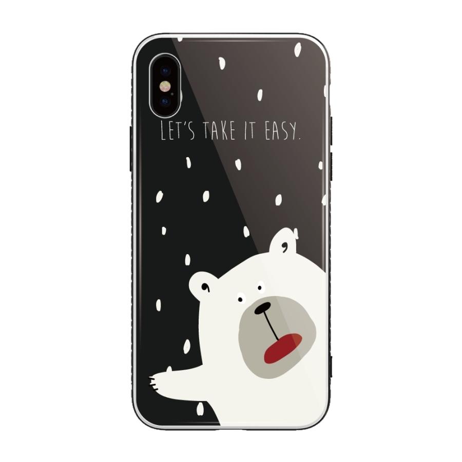 iPhone15 Pro ケース iPhone14 iPhone13 mini スマホケース iPhone12 iPhone SE ガラスケース TPU おしゃれ かわいい 熊 クマ イラスト シロクマ｜amusestore｜02