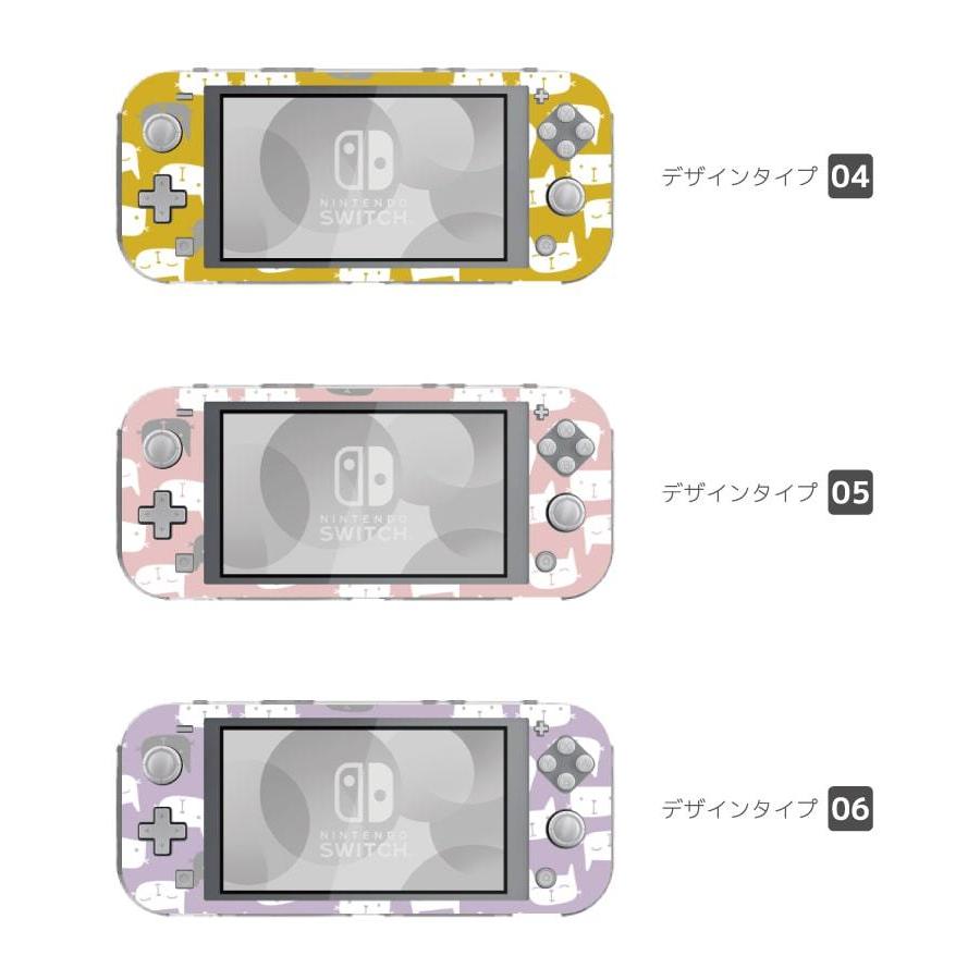 Nintendo Switch Lite ケース カバー スウィッチライト スイッチライト かわいい おしゃれ おもちゃ ゲーム 猫 ネコ イラスト 総柄 かわいい｜amusestore｜03