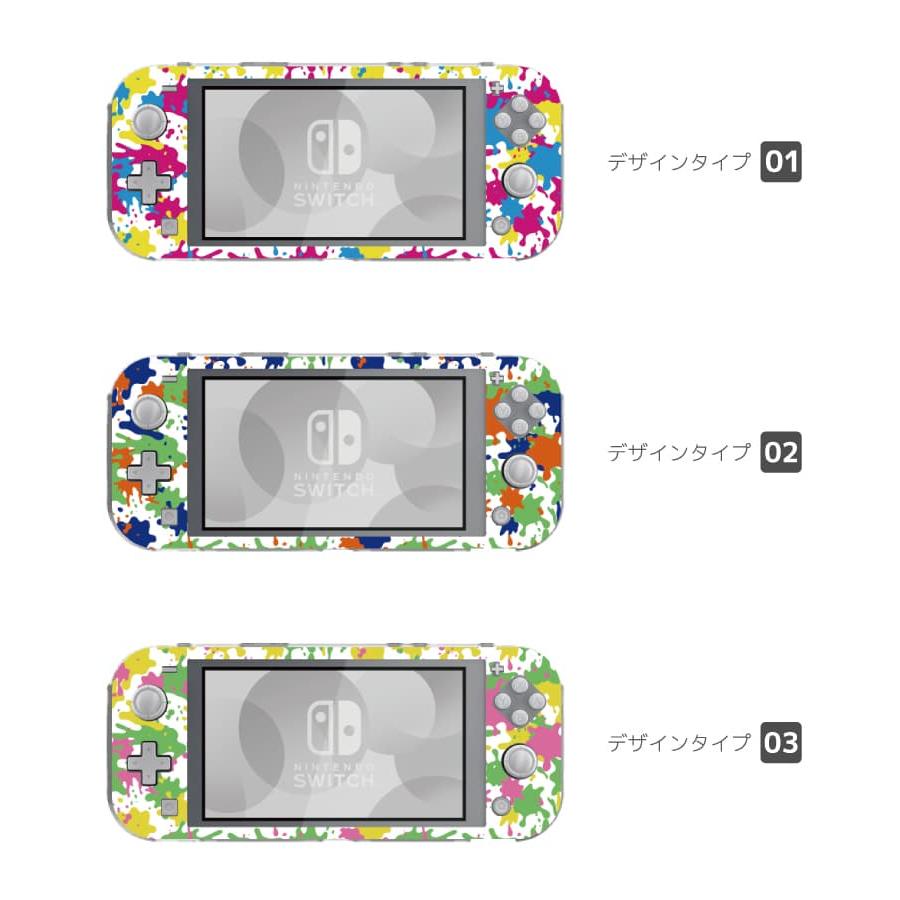 Nintendo Switch Lite ケース カバー スウィッチライト スイッチライト かわいい おしゃれ おもちゃ ゲーム イラスト カラフル インク｜amusestore｜02