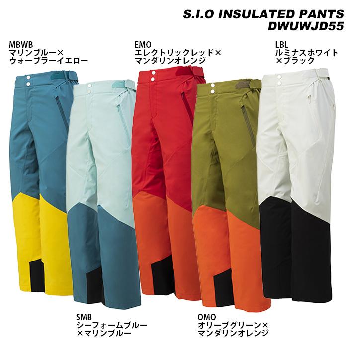 デサントS.I.O インシュレーテッドパンツ DWUWJD55 M ブラック DESCENTE DWUWJD55 S.I.O INSULATED PANTS 23-24モデル デサント