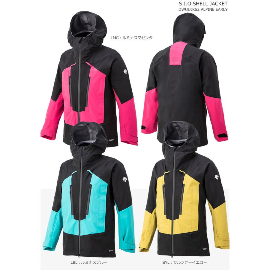 DESCENTE/デサント スキーウェア シェルジャケット S.I.O SHELL JACKET/DWUUJK52(2023)｜amuz｜02