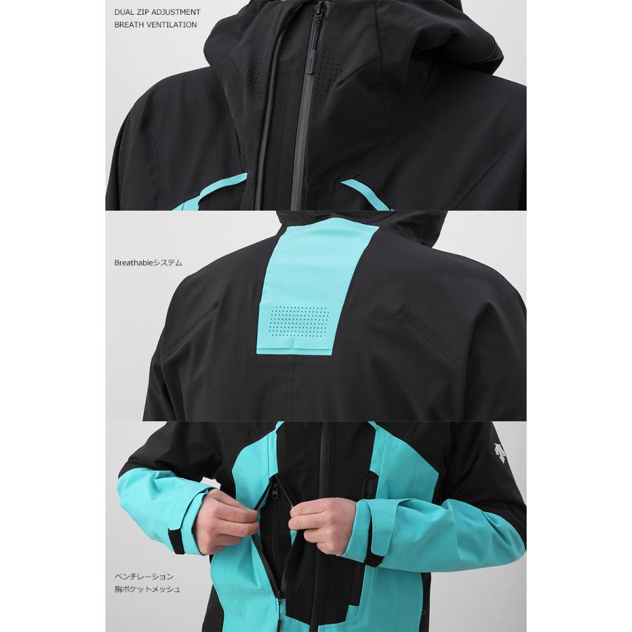 DESCENTE/デサント スキーウェア シェルジャケット S.I.O SHELL JACKET/DWUUJK52(2023)｜amuz｜03