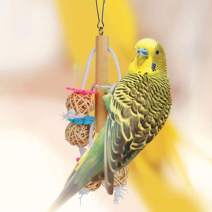 バードトイ 8点セット 鳥の遊び場 原木 吊り下げ 鈴 ブランコ バードトイ 8点セット 鳥の遊び場 原木 吊り下げ 鈴 ブランコ