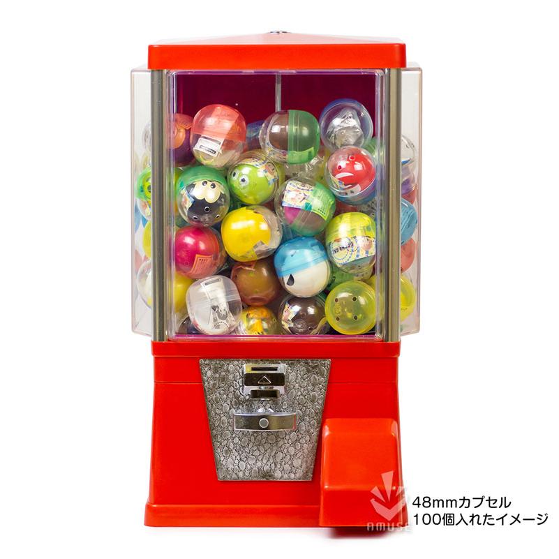 ガチャガチャ 本体 ガチャコップ 赤色 100円玉用・新品 48mm