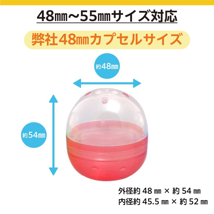 カードガチャ　ガチャ機　ガチャマシン　手動式自動販売機　鍵新品 あミューズ ガチャコップ 赤色 100円玉用・新品 48mmカプセル対応