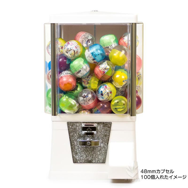 ガチャガチャ 本体 ガチャコップ 白色 100円玉用・新品 48mm ガチャガチャ 本体 ガチャコップ 白色 100円玉用・新品 48mm