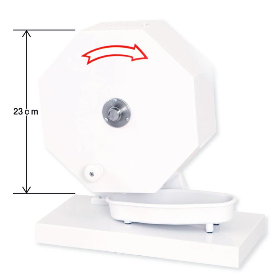 【15mm玉専用】ガラガラ抽選機（ホワイト） 工具不要 ワンタッチですぐに使える 福引ポン300球用 (抽選球300球付)の画像