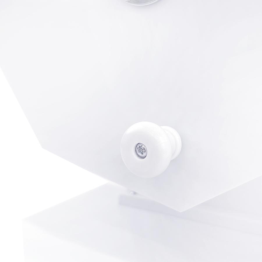 15mm玉専用】ガラガラ抽選機（ホワイト） 工具不要 ワンタッチですぐに