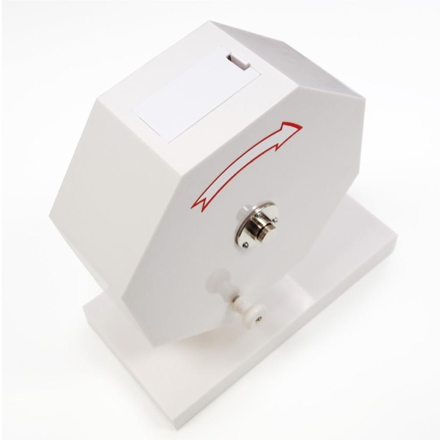 15mm玉専用】ガラガラ抽選機（ホワイト） 工具不要 ワンタッチで