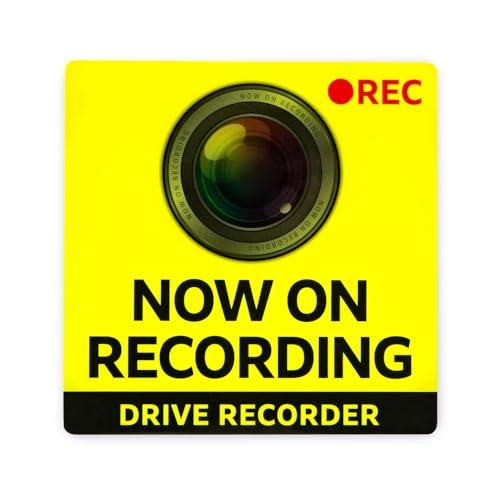 あミューズ ドライブレコーダー360度搭載車マグネット 蛍光黄色 (英語