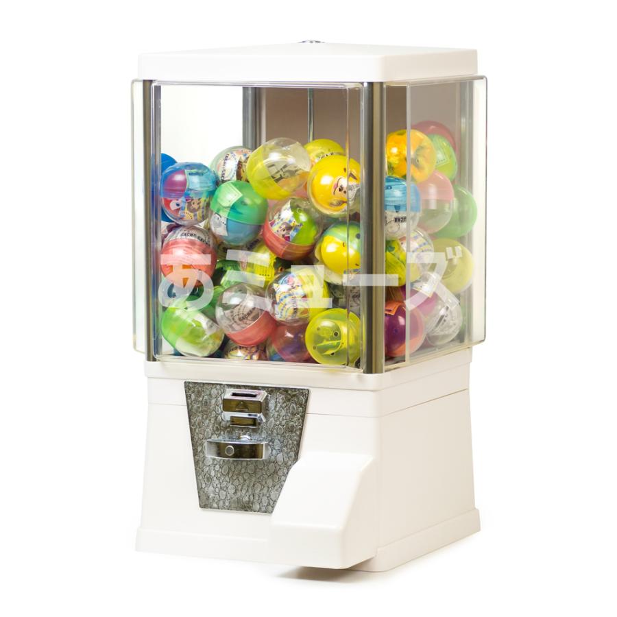 あミューズ ガチャガチャ 本体 レトロ ガチャコップ白 カプセル入り