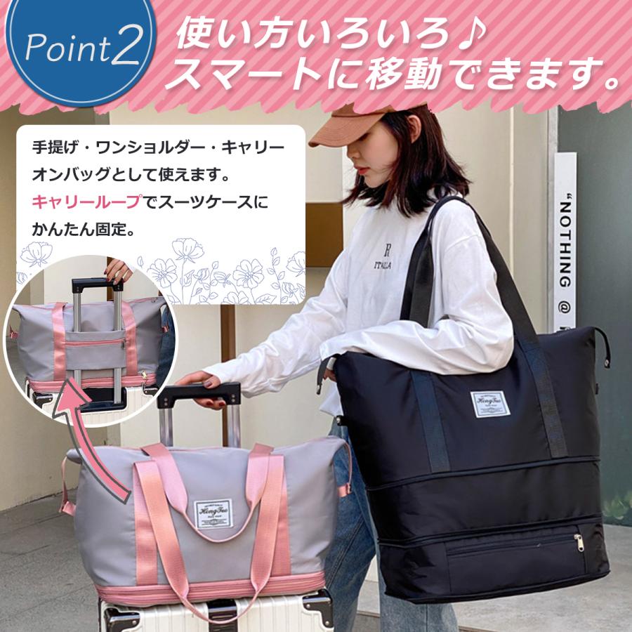 ボストンバッグ トートバッグ レディース メンズ 大容量 おしゃれ 撥水