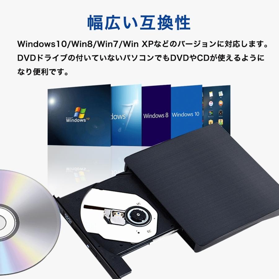 DVDドライブ 外付け USB3.0 内蔵 CDドライブ ポータブルドライブ DVD 