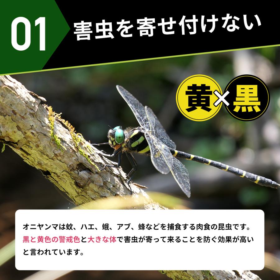 オニヤンマ 2個 虫除け グッズ 玄関 最強 屋外 庭 網戸 虫よけ