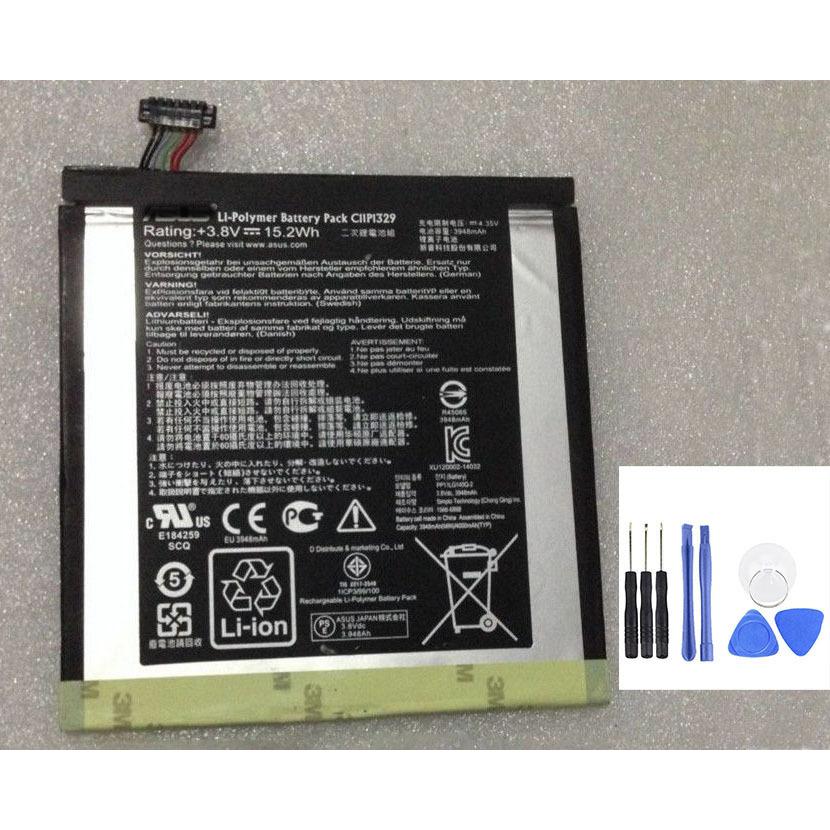 純正同等 新品 Asus   C11P1329 適用する Memo Pad 8 ME181C ME181CX 修理互換内蔵バッテリー 工具付き｜amy871101