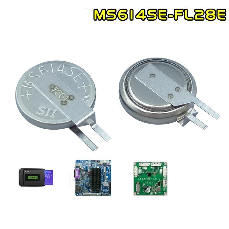 新品 SII セイコーインスツル MS614SE-FL28E 3V リチウム二次電池 リード付 交換用 小型充電式ボタン電池 ...