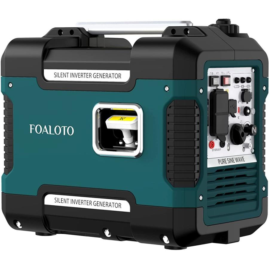 FOALOTO 発電機 インバーター 防音型 正弦波 最大出力1.88KVA 100V