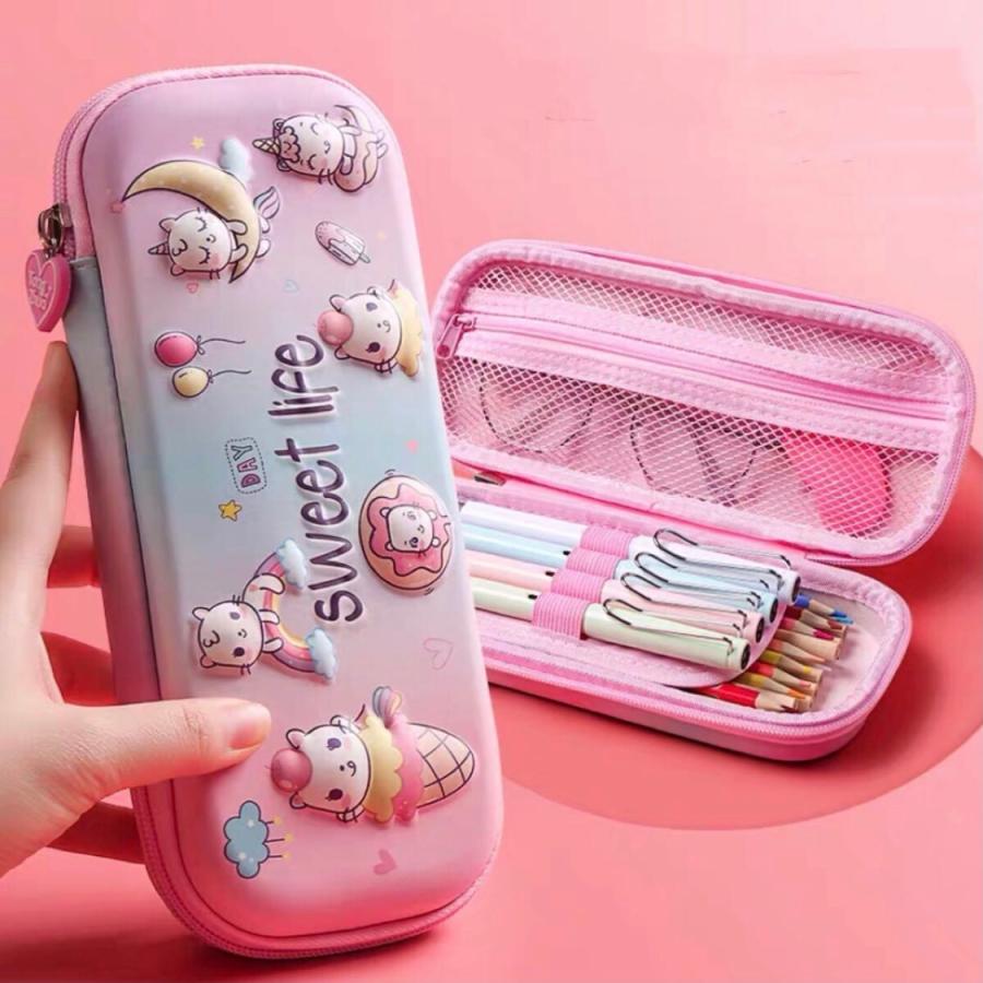 ペンケース 筆箱 筆入れ 子供用 大容量 3d立体設計 Pu Eva 女の子 分類収納 多機能 軽量 コンパクト 持ち運びに便利 入学祝い 0015 Amyショップ 通販 Yahoo ショッピング