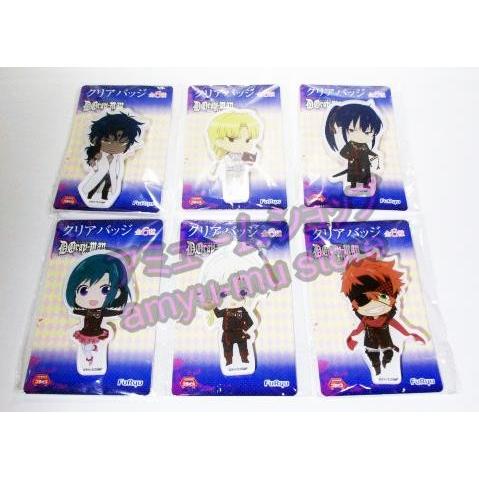 D Gray man HALLOW クリアバッジ 全6種セット コンプ コンプリート｜amyu-mustore