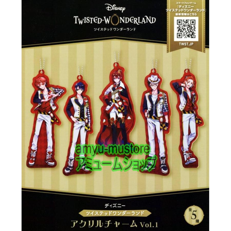 ディズニー ツイステッドワンダーランド アクリルチャーム vol.1 全5種 