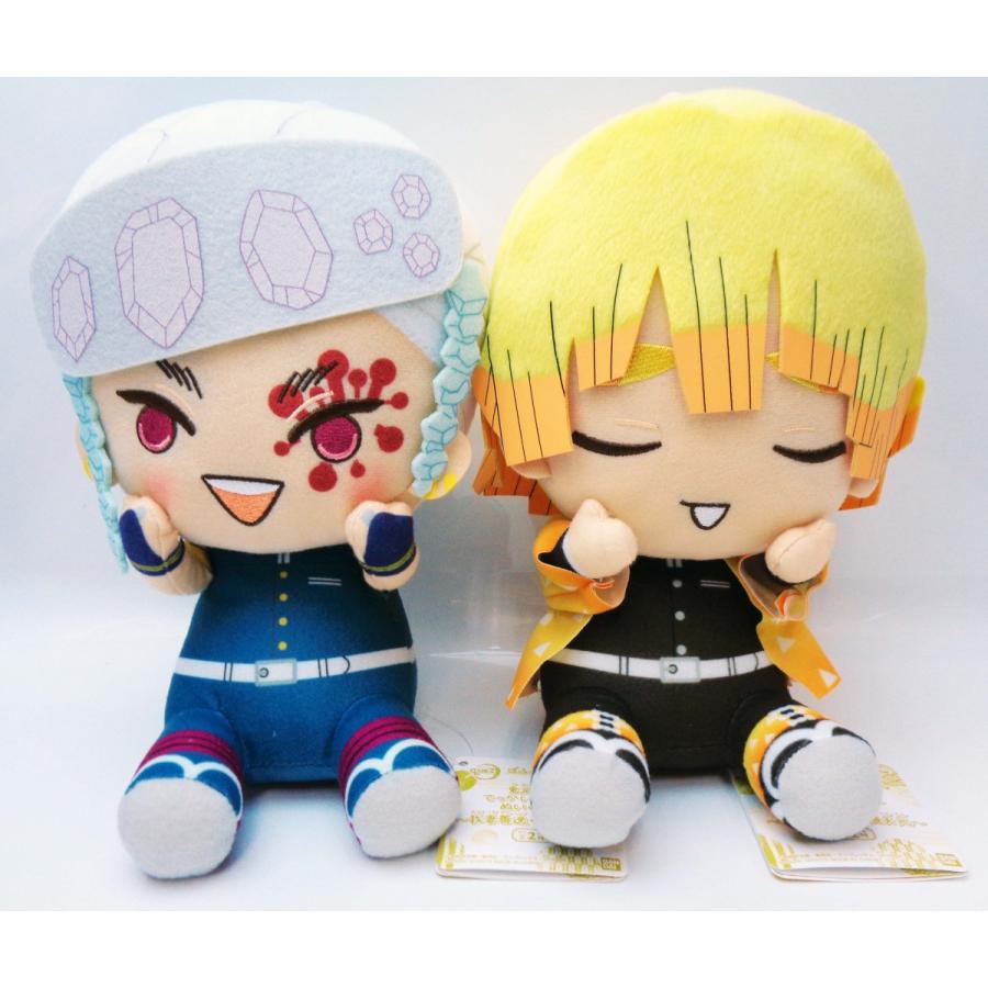 鬼滅の刃 でっかいぽふっとぬいぐるみ 我妻善逸・宇髄天元 全2種セット