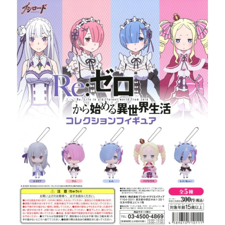 Re:ゼロから始める異世界生活 コレクションフィギュア 全5種セット
