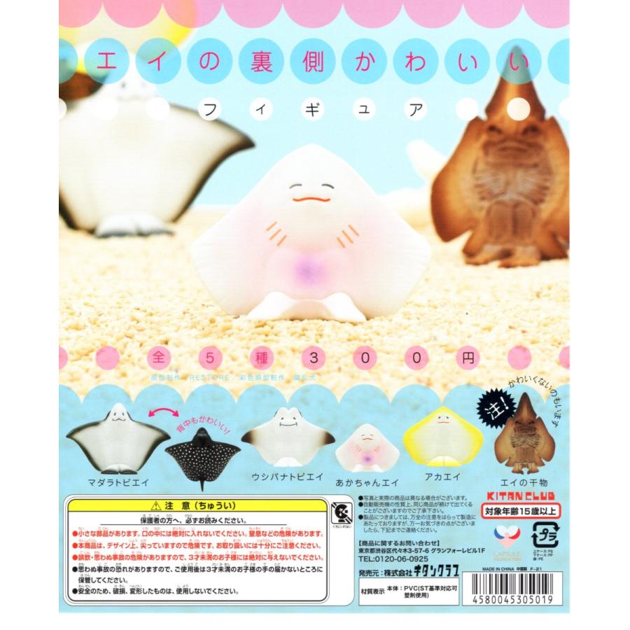 エイの裏側がかわいい フィギュア 全5種セット C アミュームショップ 通販 Yahoo ショッピング