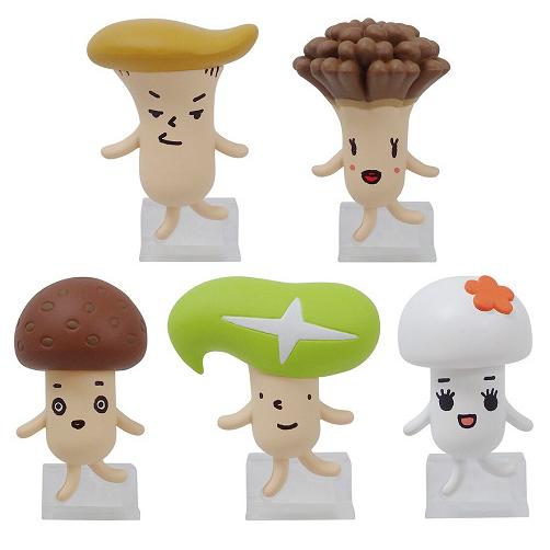 BANDAI（バンダイ） きのこ組 ならぶんです。全5種セット コンプ
