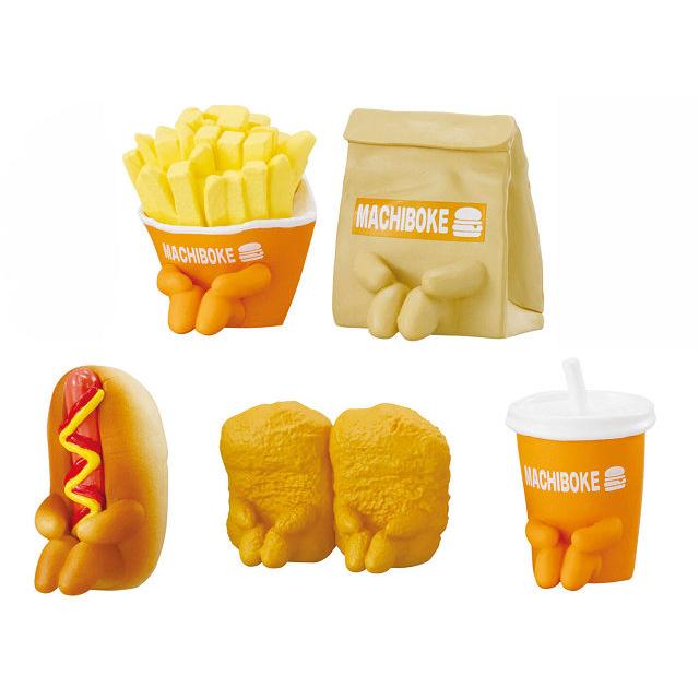 BANDAI（バンダイ） まちぼうけ ハンバーガーショップの場合 5種セット
