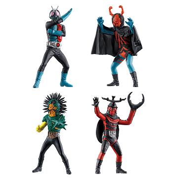 BANDAI（バンダイ） HG仮面ライダー classic壱 4種セット 蜘蛛男