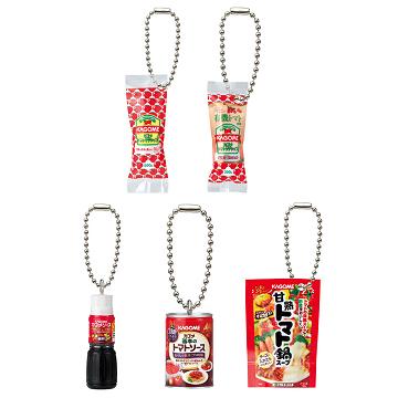 BANDAI（バンダイ） カゴメ 調味料ミニチュアチャーム 全5種セット
