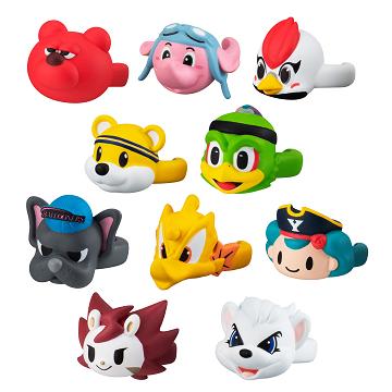 BANDAI（バンダイ） B.LEAGUE マスコット ぷくっとリング 全10種セット
