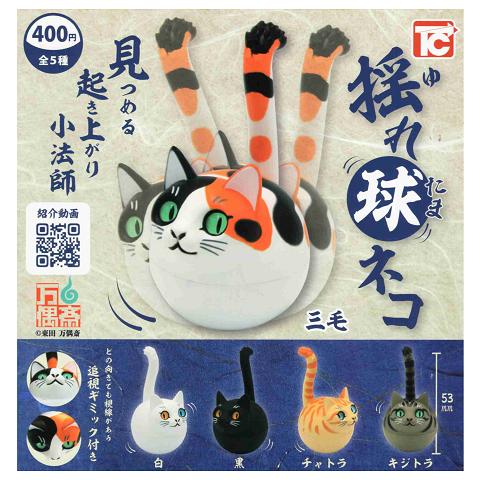 揺れ球ネコ 全5種セット コンプ コンプリートセット : アミューム