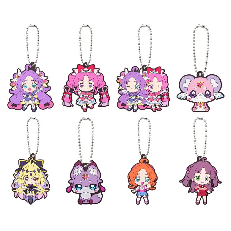 BANDAI（バンダイ） 名探偵プリキュア！ カプセルラバーマスコット 全8